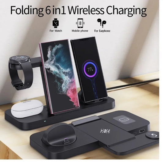 6 in 1 Foldable Wireless Charger