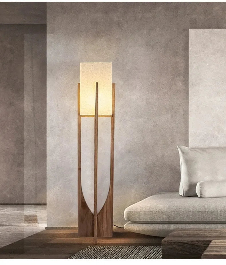 Nordic Designer Floor Lamps Solid Wooden