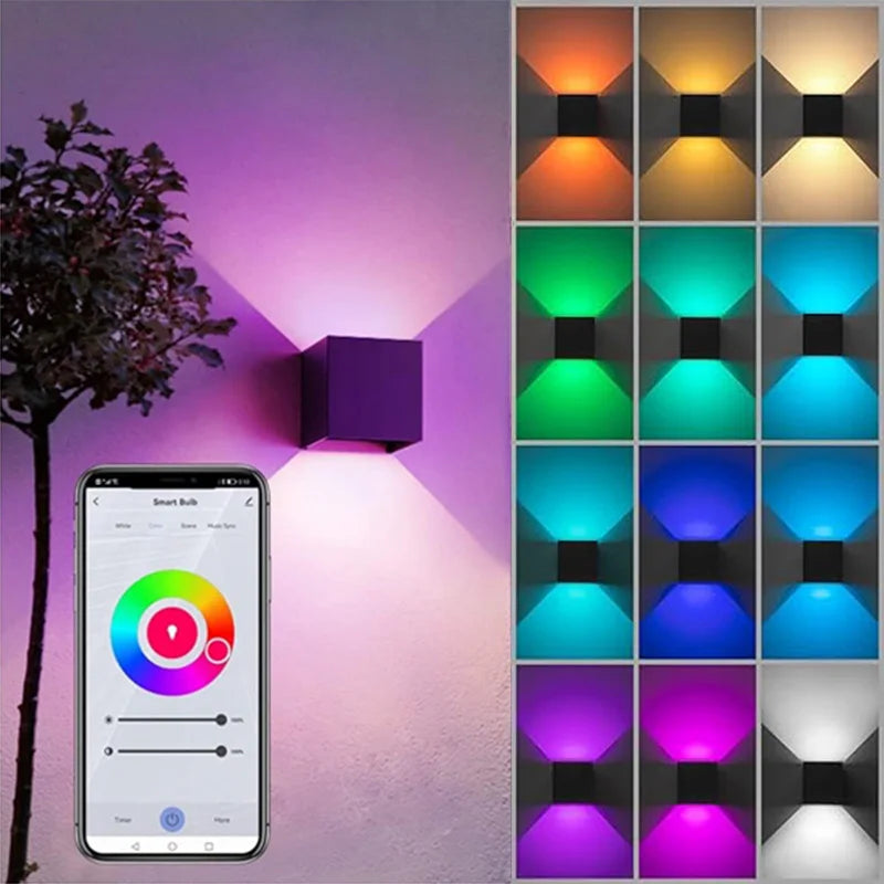 Outdoor LED Wall Lamp - Smart Life APP - Alexa - Google Home