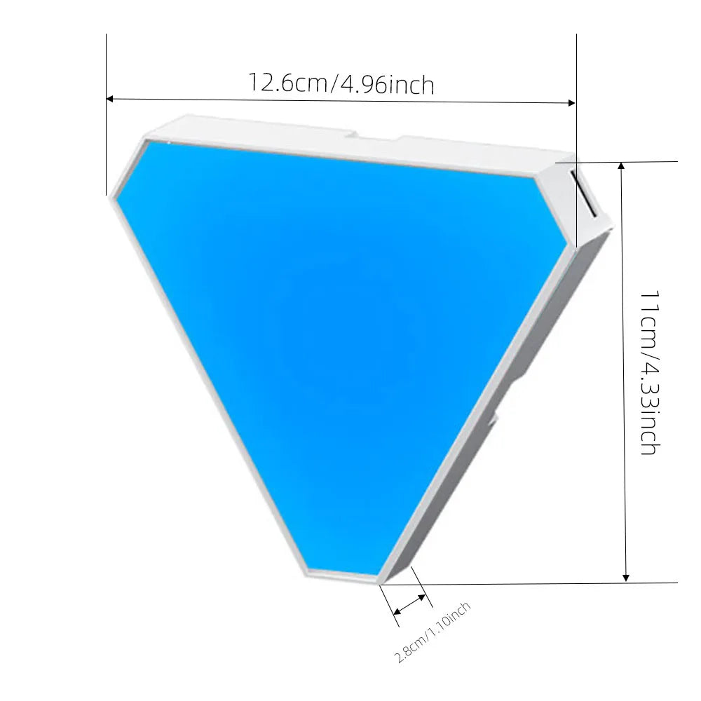 LED Triangular Quantum Lamp- RGB - Rhythm Background Light