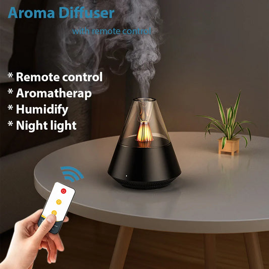 Portable Aroma Diffuser - USB - Essential Oil - Night Light - Remote Control