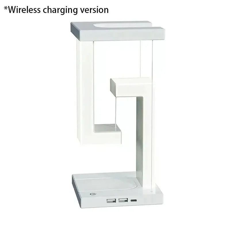 Anti Gravity LED Night Light with Wireless Charger Pad Stand