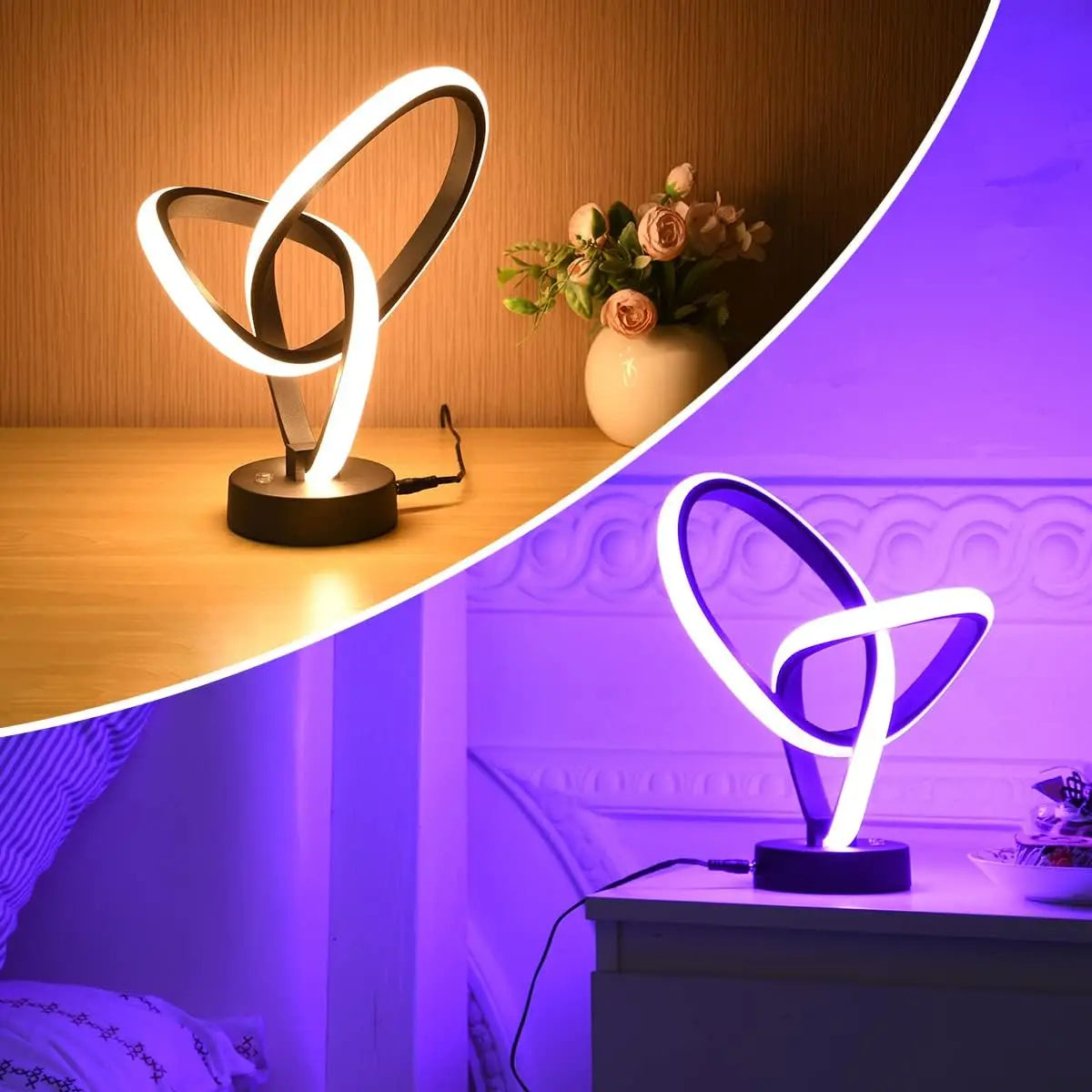 Modern LED Spiral Table Lamp