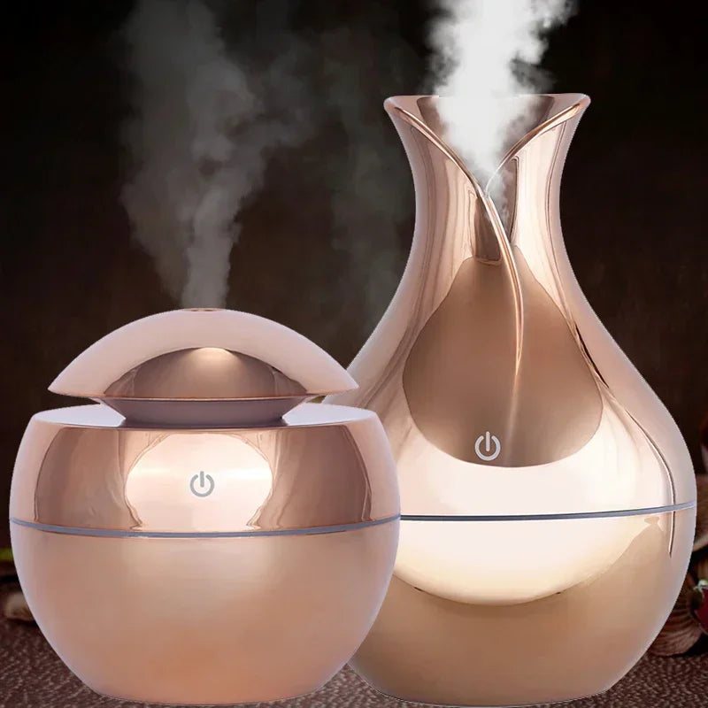 USB Electric Aroma Essential Oil Diffuser - 7 Color Led Light