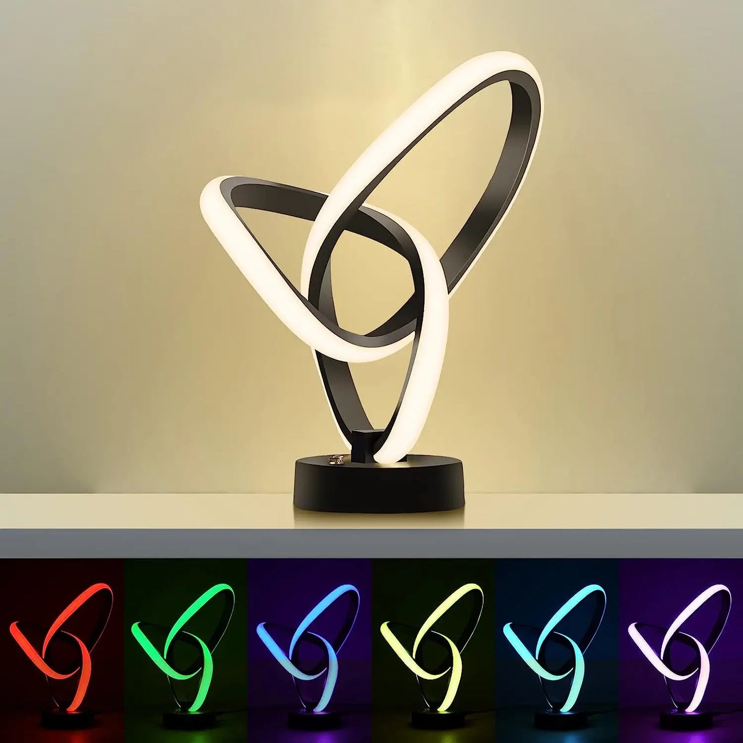 Modern LED Spiral Table Lamp