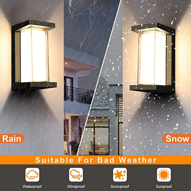 WIFI Outdoor LED Wall Lamp - Waterproof - APP - RGB Dimming