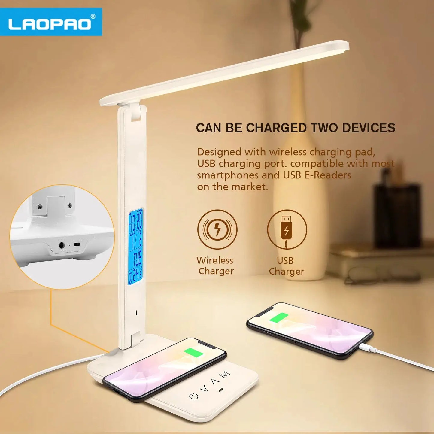 Night Lights || Wireless Charging LED Lamp || Alarm Clock