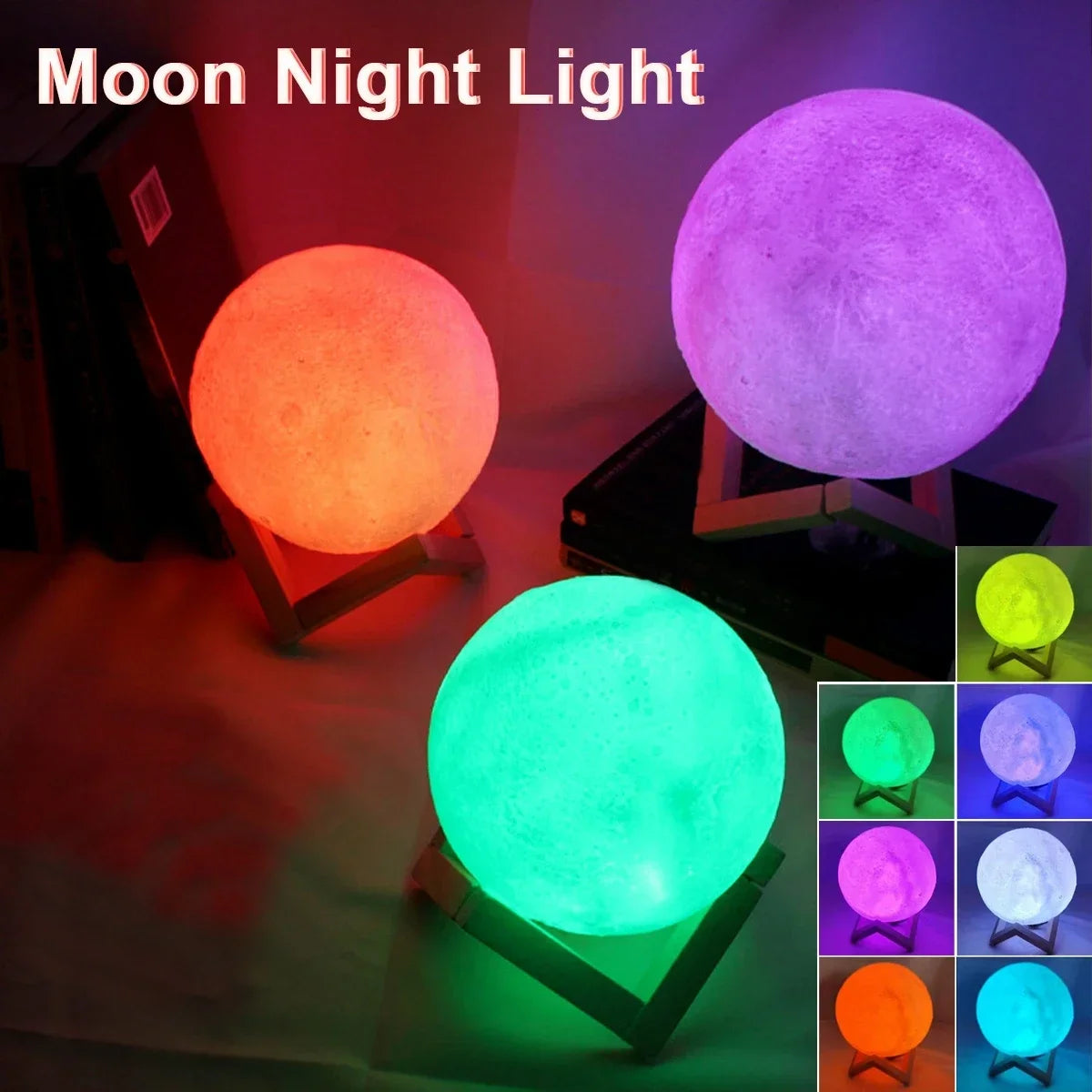 Night Light || Decor || Moon Lamp