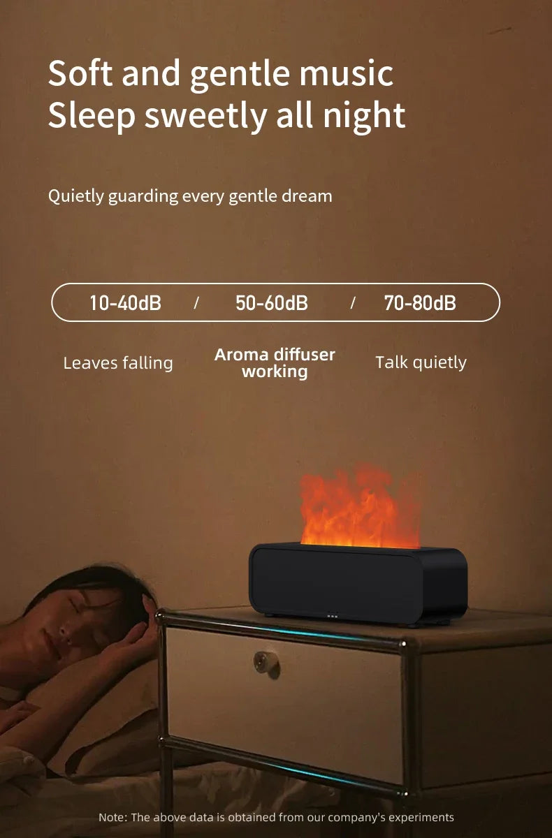 Aromatherapy - Simulated Flame - Remote Control - 7 Color Lighting