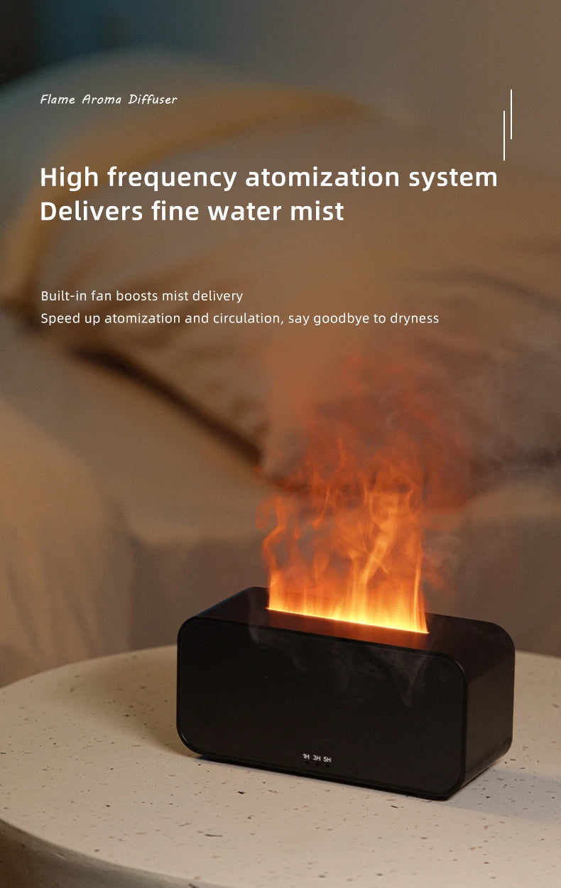 2024 New simulation flame aromatherapy machine remote control