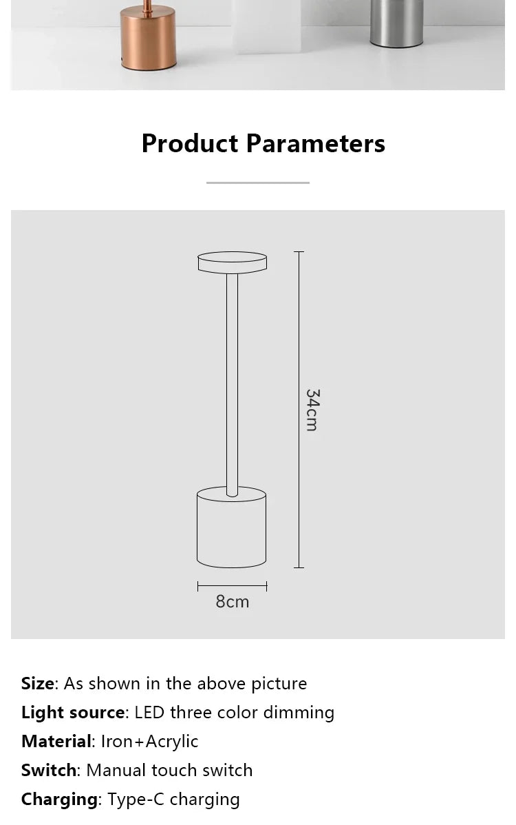 Rechargeable LED Table Lamp