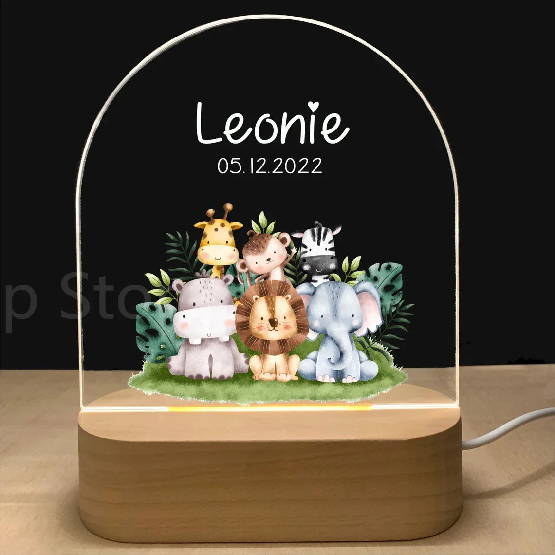 Personalized Baby Birth Night Light