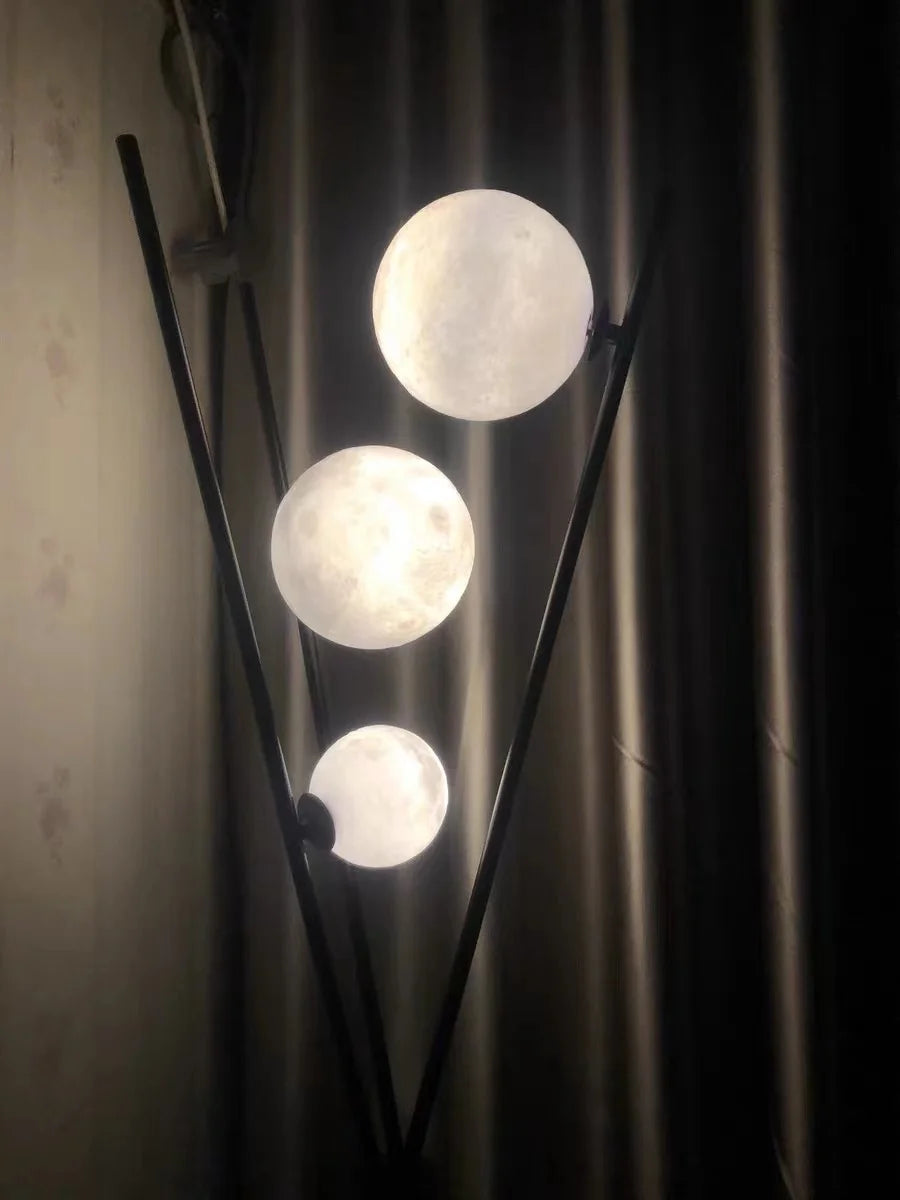 Moon Iron Tripod Floor Lamps