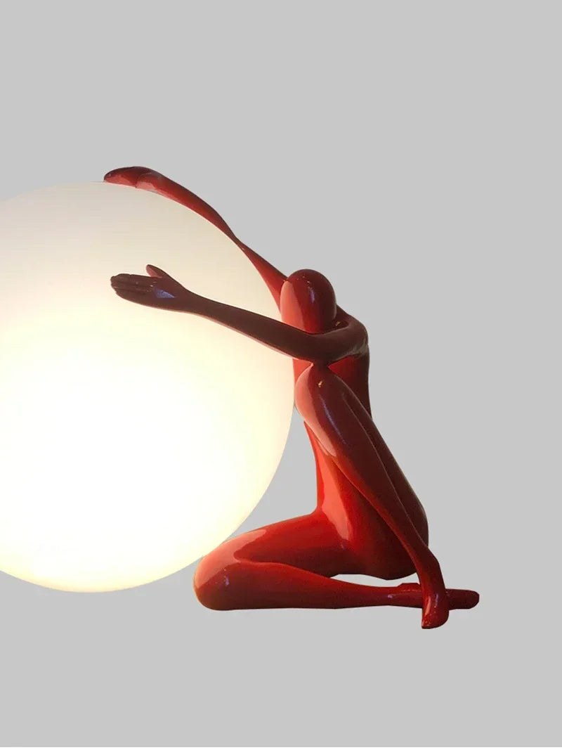 Creative Humanoid Sculpture Led Table Lamp