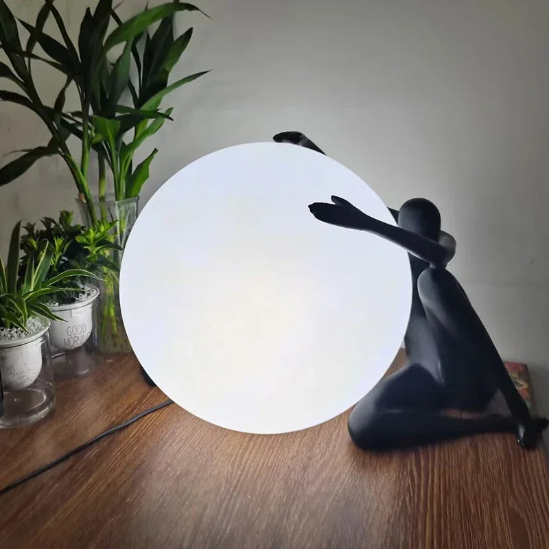 Creative Humanoid Sculpture Led Table Lamp