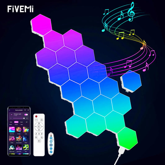 Hexagon Lights - RGB Panel - Smart APP - Music Sync