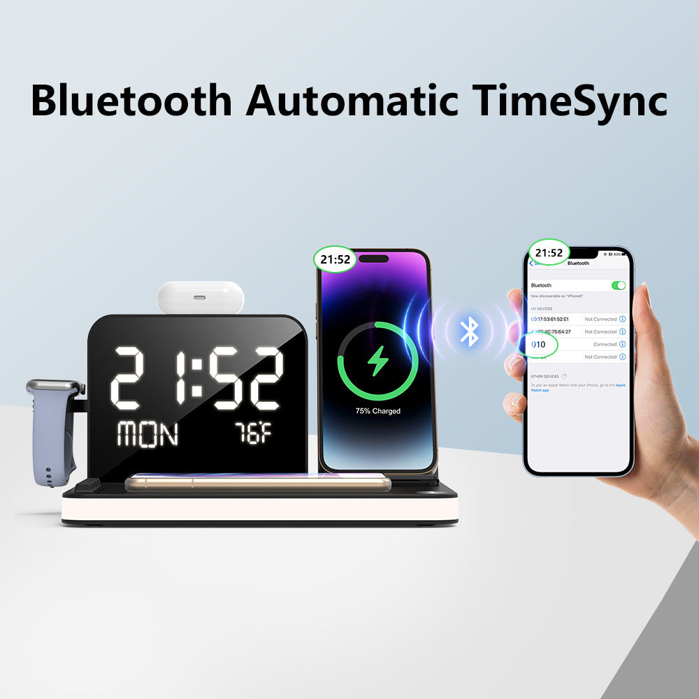 7 In 1 Charging Set Touch Night Light Mobile Phone Bluetooth Synchronization