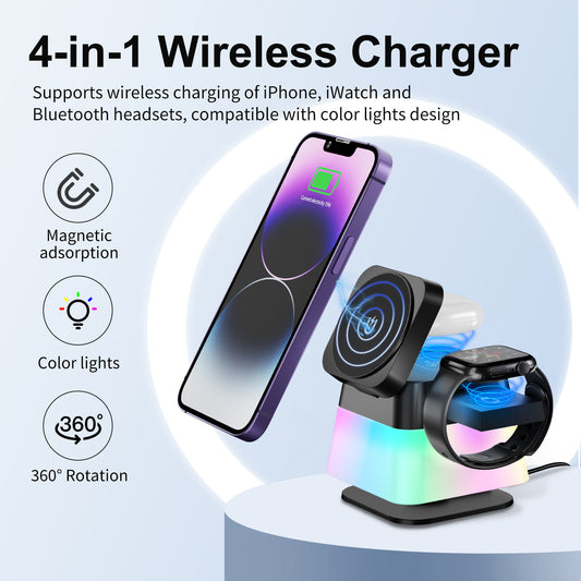 Wireless Charging || Rotatable Colourful