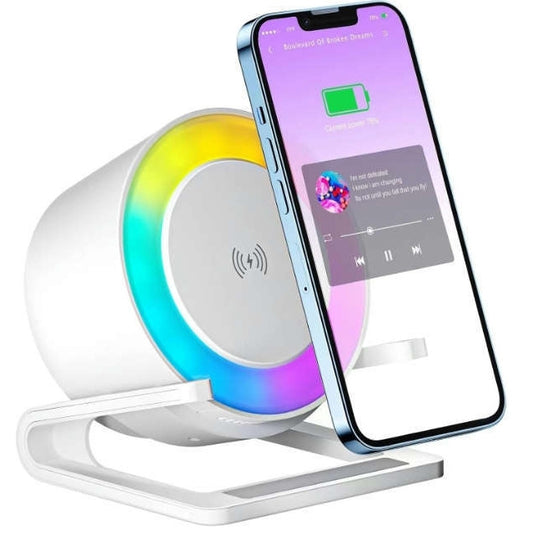 Wireless Charging || Multifunctional || Night Lamp RGB || Bluetooth Speaker