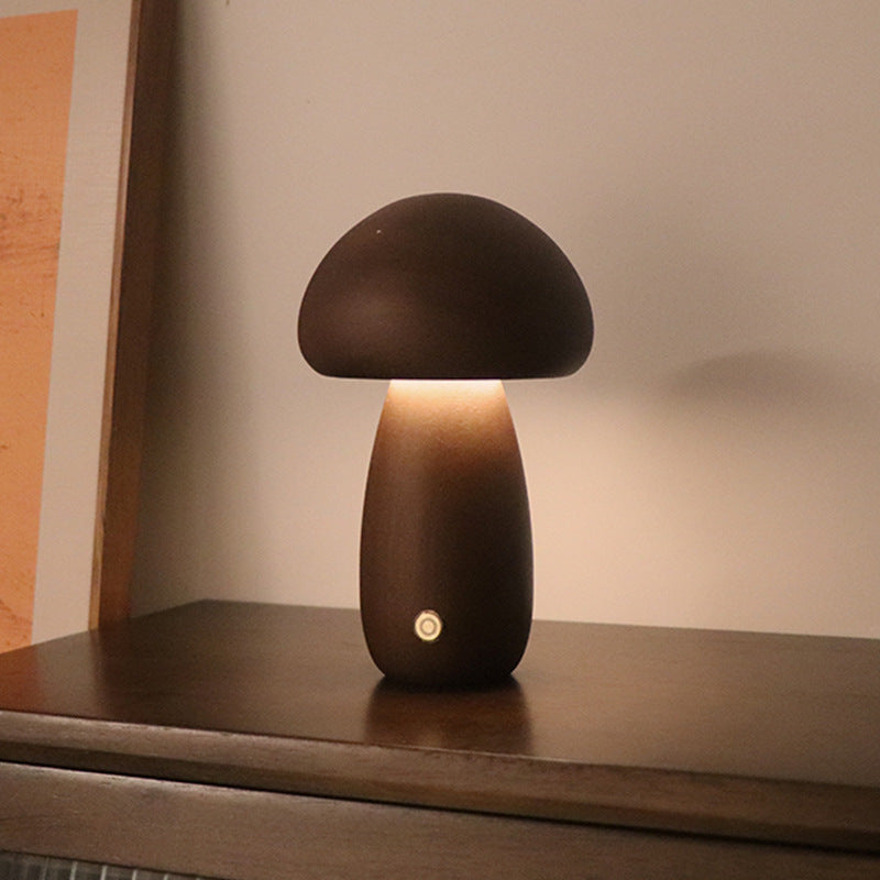 Night Light || Wooden Mushroom