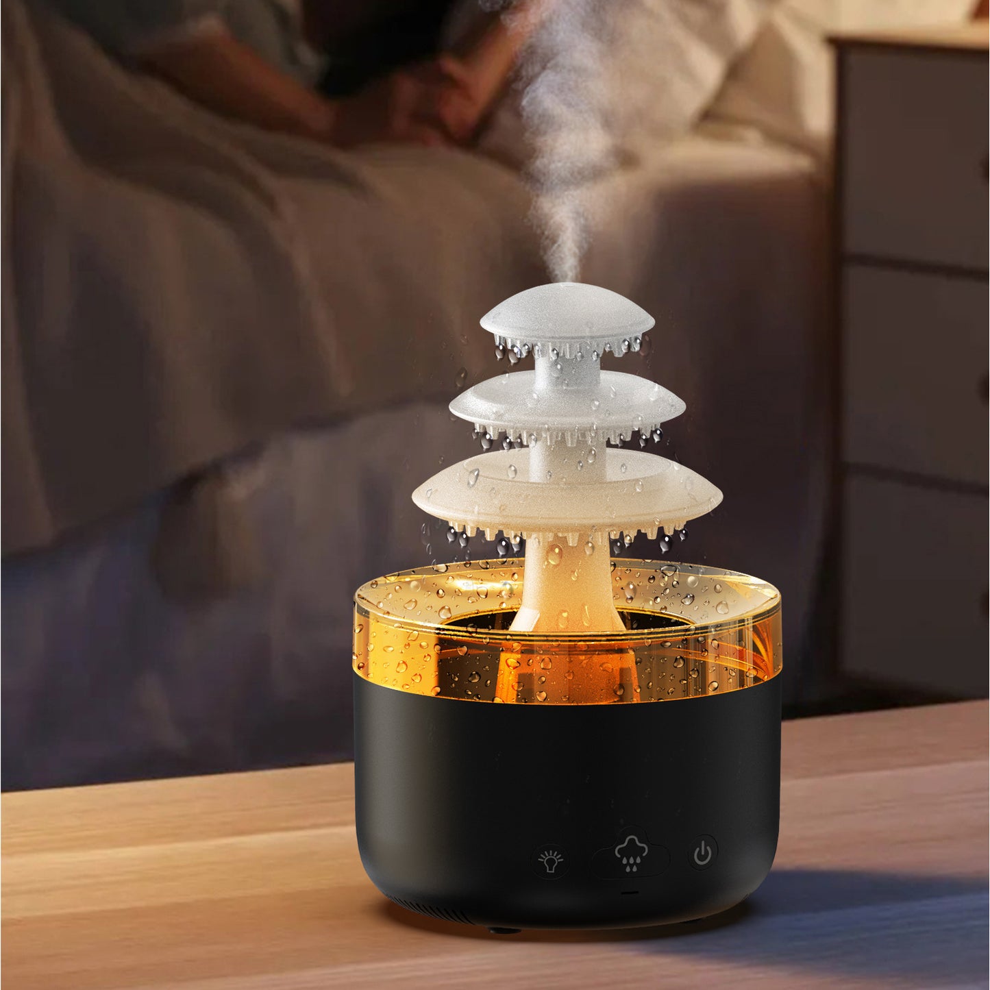 Cloud Rain Air Humidifier || Essential Oil Aromatherapy Diffuser