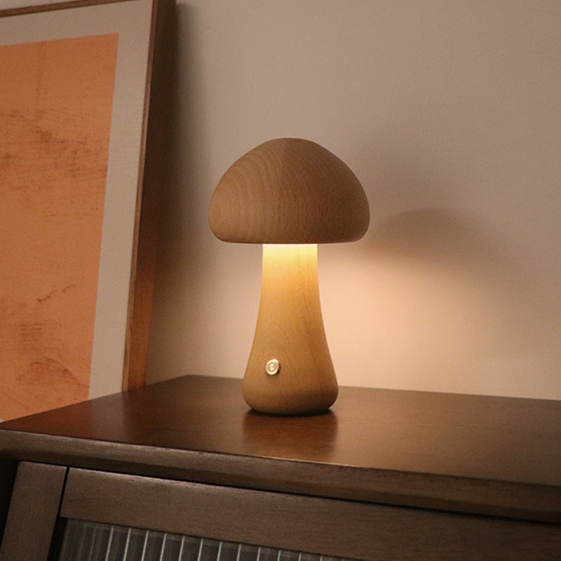 Night Light || Wooden Mushroom